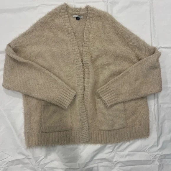 American Eagle Outfitters Fuzzy Tan Cardigan - Picture 2 of 3